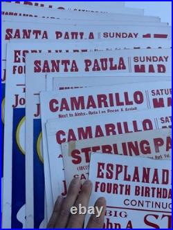 Vintage Circus Poster Collection Regionalism California Antique Lot Big Strong