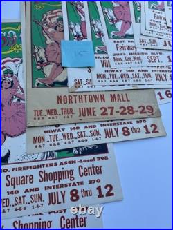 Vintage Circus Poster Collection Regionalism California Antique Lot Big Strong