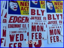 Vintage Circus Poster Collection Regionalism California Antique Lot Big Strong