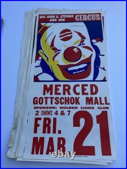 Vintage Circus Poster Collection Regionalism California Antique Lot Big Strong Vintage Circus Poster Collection Regionalism California Antique Lot Big Strong