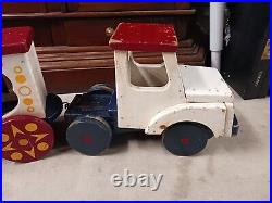 Vintage Circus Toy Truck Old Antique Large Carnival 36 Toy Truck Lot