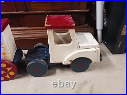 Vintage Circus Toy Truck Old Antique Large Carnival 36 Toy Truck Lot