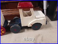 Vintage Circus Toy Truck Old Antique Large Carnival 36 Toy Truck Lot