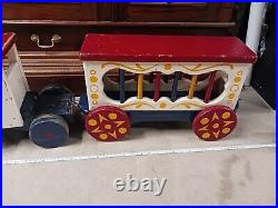 Vintage Circus Toy Truck Old Antique Large Carnival 36 Toy Truck Lot