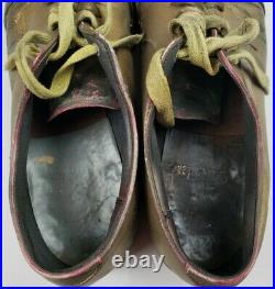 Vintage Clown / Circus Shoes Antique Gold Painted Leather Curled Toe