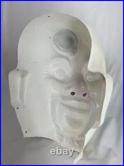 Vintage Clown Face 19x16 old plastic Carnival Circus Amusement Park Germany