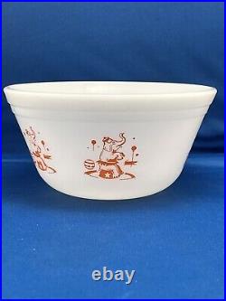 Vintage Federal Glass Circus Mixing Bowl Set Of 4 Heat Proof USA