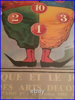 Vintage French Circus And Toy Exhibition Poster Le Cirque Et Le Jouet