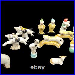 Vintage Japan 20 Piece Bisque Porcelain Birthday Cake Topper Decor Circus Theme