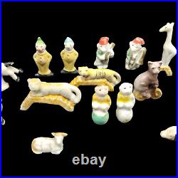 Vintage Japan 20 Piece Bisque Porcelain Birthday Cake Topper Decor Circus Theme