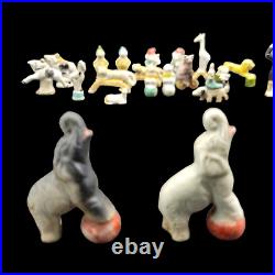 Vintage Japan 20 Piece Bisque Porcelain Birthday Cake Topper Decor Circus Theme