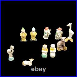 Vintage Japan 20 Piece Bisque Porcelain Birthday Cake Topper Decor Circus Theme