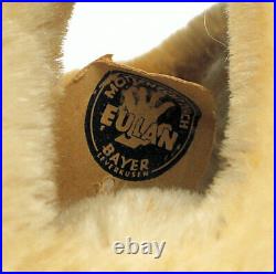 Vintage LARGE 22 STEIFF Circus Laying down Tiger Mohair Glass Eye Button & Tag