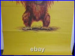 Vintage Original 1960s KNIE CIRCUS Orangutan Swiss 36x50 Poster FREE SHIPPING
