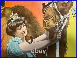 Vintage Original Blanche Allarty Circus Poster 1900