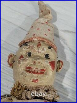 Vintage Original Schoenhut Wood Circus Clown Humpty Dumpty Toy Antique As Found