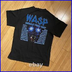 Vintage Original WASP Electric Circus 1987 World Tour Tee Shirt Single Stitch
