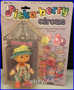Vintage Picka Berry Circus 5 Clown Dolls Raspberry Herbert Huckleberry Finney