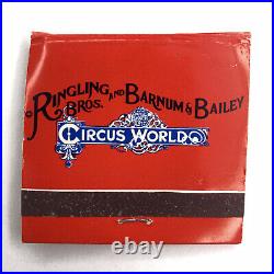 Vintage RARE Ringling & Barnum Bailey Bros Circus World Matches Matchbook