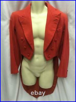 Vintage Red Tailcoat wool ring master circus dinner master speaker 38 chest