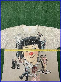 Vintage Ringling Bros Barnum Bailey Circus T-Shirt Sz XL All Over Print Rare