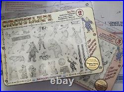 Vintage Rubber Stamp RARE 2 Sets Circus Stamp Set No 2 & 3 New # 104