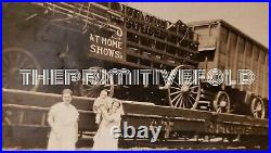 Vintage World At Home Shows Circus Carnival Photo Baltimore MD Railroad Train Fl