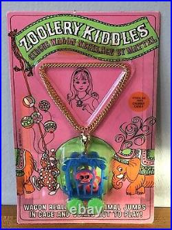 Vintage Zoolery Kiddles Circus Wagon Chummy Chimp 3669 1968 MOC RARE Mattel