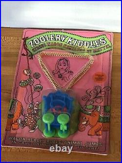 Vintage Zoolery Kiddles Circus Wagon Chummy Chimp 3669 1968 MOC RARE Mattel