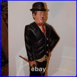 Vtg RARE CHARLIE CHAPLIN Entertainer HOBO CLOWN Hollywood Figure Statue 22