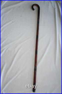 Vtg Very Tall Wood Cane Big & Tall Man Circus Sideshow Walking Stick Very Rare