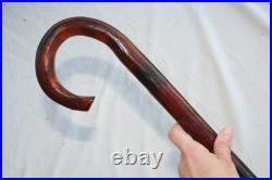 Vtg Very Tall Wood Cane Big & Tall Man Circus Sideshow Walking Stick Very Rare