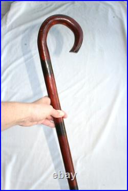 Vtg Very Tall Wood Cane Big & Tall Man Circus Sideshow Walking Stick Very Rare