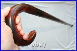 Vtg Very Tall Wood Cane Big & Tall Man Circus Sideshow Walking Stick Very Rare