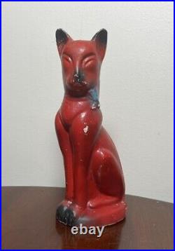 WEST VIEW PARK PA Antique VTG Carnival Circus ChalkWare CAT Prize Statue Figure