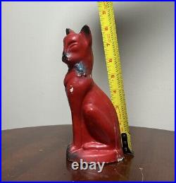 WEST VIEW PARK PA Antique VTG Carnival Circus ChalkWare CAT Prize Statue Figure