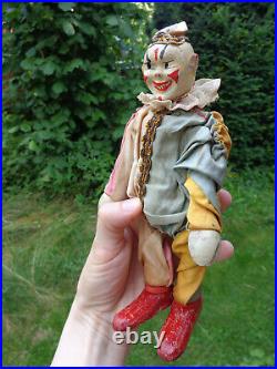 WOW cute antique Schoenhut Humpty Dumpty circus toy wooden toy twoparthead
