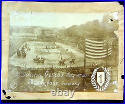 WW1 First Division Circus Photograph Picture Montabaur Germany Antique Photo Y