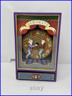Working Vintage Automated Acrobat Music Box Clowns Circus Carnival Amusement